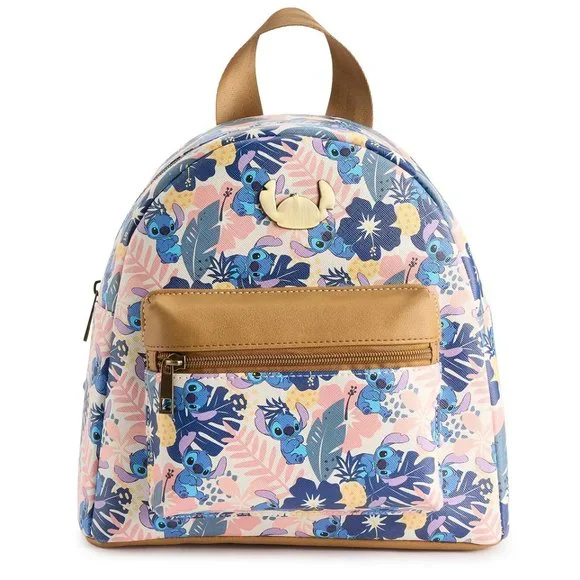 Disney Lilo and Stitch Tropical Mini Backpack - Travel Bag Amazon.com | Disney Lilo and Stitch Chill Vibes Tropical 16  main image 4